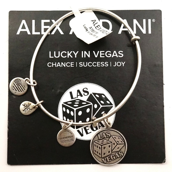 Alex and Ani Lucky in Vegas Charm Bangle - Picture 2 of 2